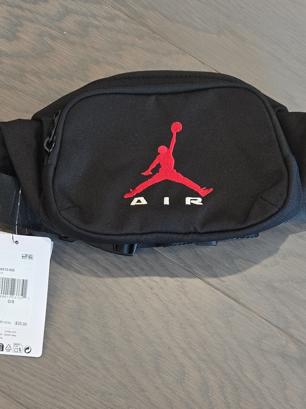 Jordan Air Black & Red Waist Pack
